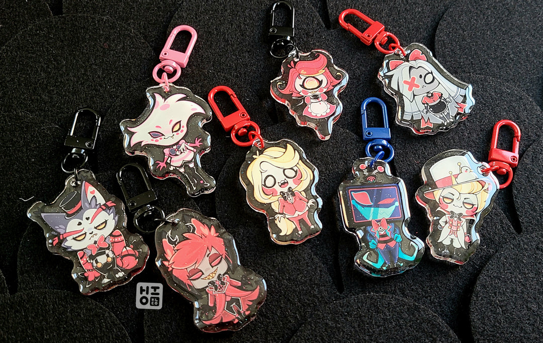 Keychain] Vox - Hazbin Hotel Acrylic Charms – Hiokleo Market
